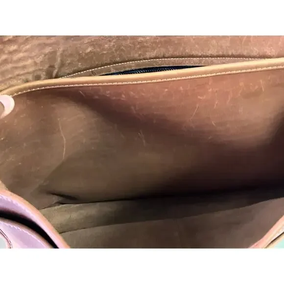 Coach USA Vintage Leather Briefcase Messenger Bag Tan Distressed *Read - Picture 11 of 14